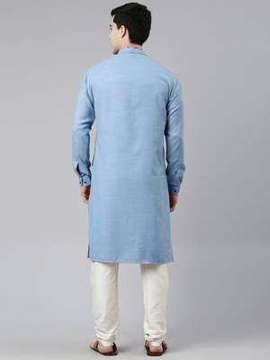 Light blue angrakha kurtas 2