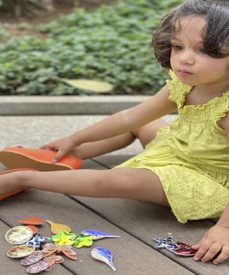 Orange solid synthetic leather shoes 3