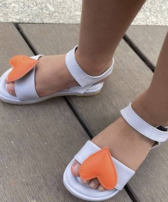 Blue solid synthetic leather Sandal  2