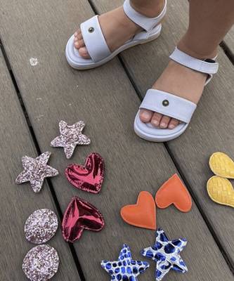 Blue solid synthetic leather Sandal  5