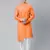 Orange asymmetrical kurtas
