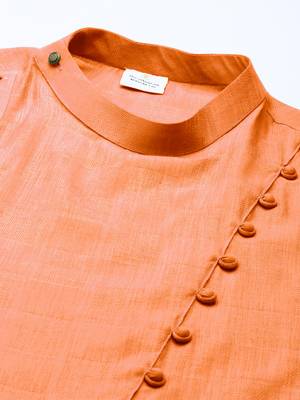 Orange asymmetrical kurtas 2