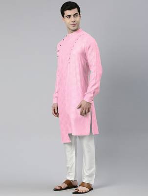 Light pink asymmetrical kurtas 3