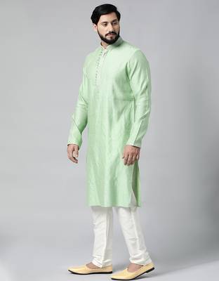 Light green embroidered kurtas 3