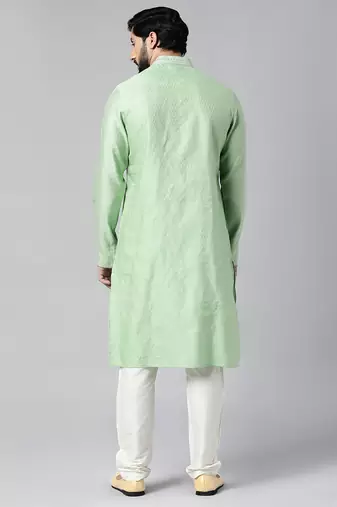 Light green embroidered kurtas
