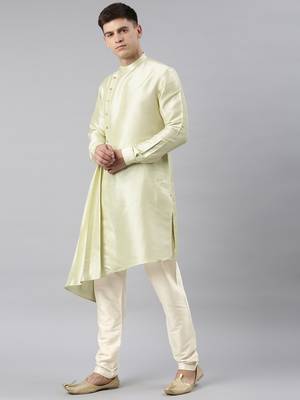 Mint green drape kurta 2