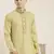 Begish green cotton dori embroidered kurta