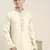 Cream cotton dori embroidered kurta