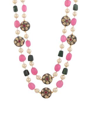Multi layered necklace of pearl 4