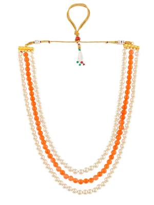 Gold-plated pearls layered necklace 3