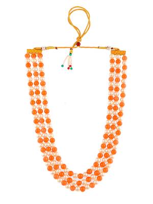 Gold-plated pearls layered necklace 3