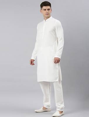 White self design cotton kurtas 3