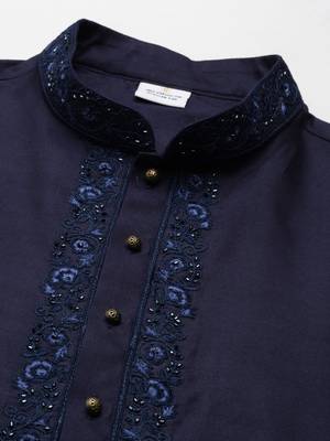 Navy dori embroidery kurtas 3