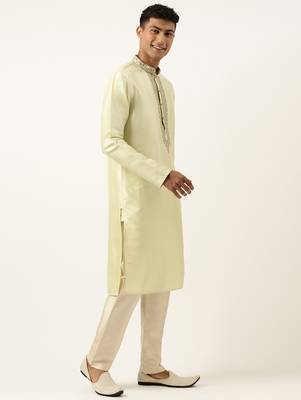 Pistachio embroidery kurtas 4