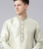 Sage green embroidered kurtas