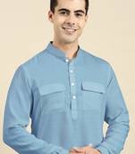 Light blue pathani kurtas