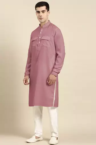 Pink pathani kurtas