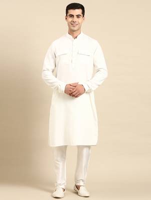 Off white pathani kurtas 2