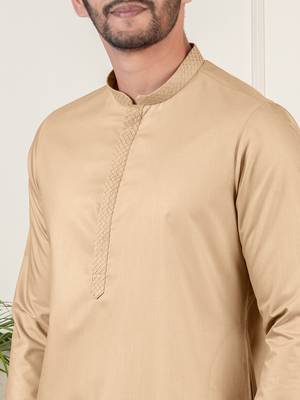 Beige fine cotton kurtas 2