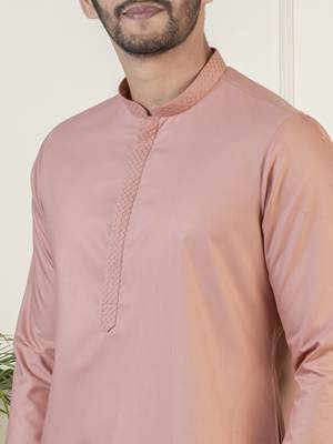 Dark pink fine cotton kurtas 4