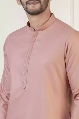 Dark pink fine cotton kurtas