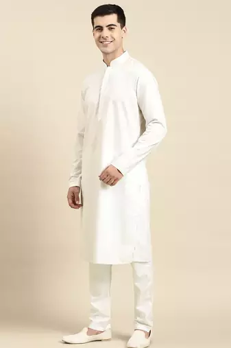 Off white fine cotton kurtas