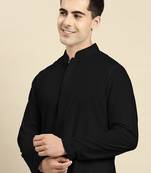 Black fine cotton kurtas