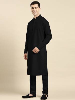 Black fine cotton kurtas 3