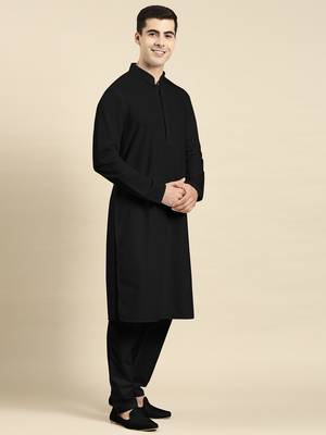 Black fine cotton kurtas 4