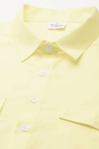 Light yellow fine cotton pathani with salwar