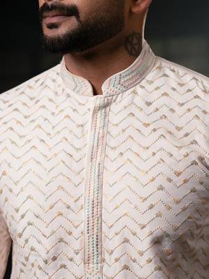 Light pink embroidered kurtas 4