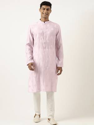 Lavender embroidered kurtas 1