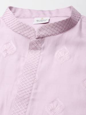 Lavender embroidered kurtas 2