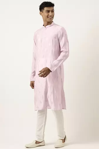 Lavender embroidered kurtas