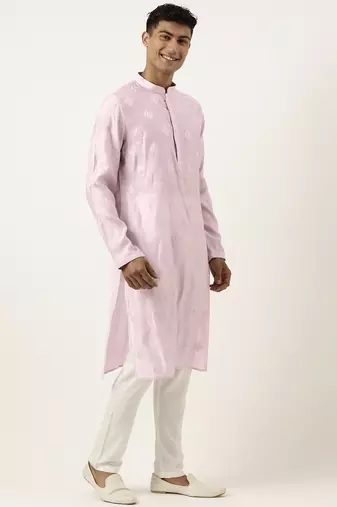 Lavender embroidered kurtas