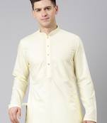 Lemon cotton dori embroidery kurtas