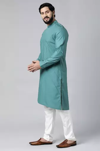 Turquoise pintux kurtas