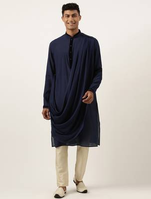 Navy multi style draped kurtas 1