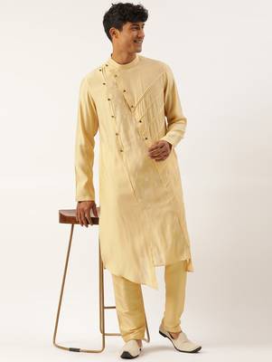Gold side open layered kurtas 4
