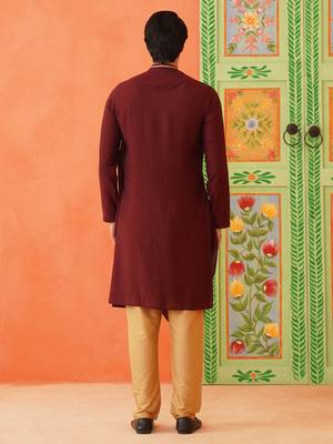 Maroon drape kurtas 2