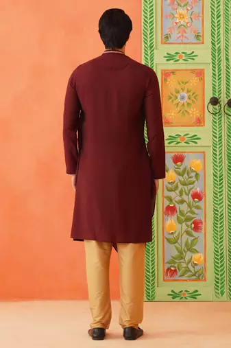 Maroon drape kurtas