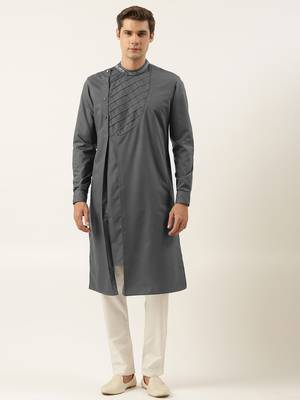 Grey cotton kurtas 1