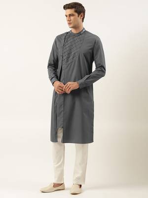 Grey cotton kurtas 3