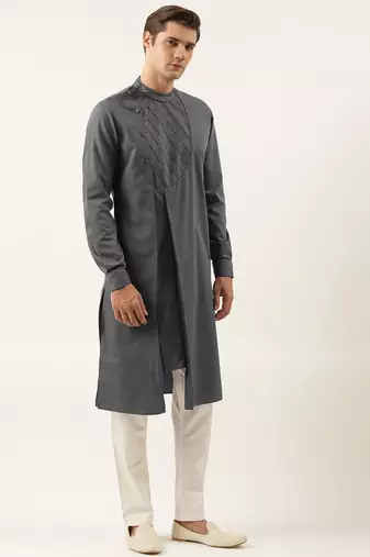 Grey cotton kurtas