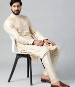Beige embroidery kurtas