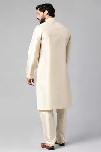 Beige embroidery kurtas