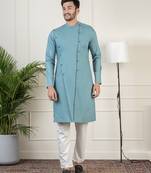 Teal cotton kurtas