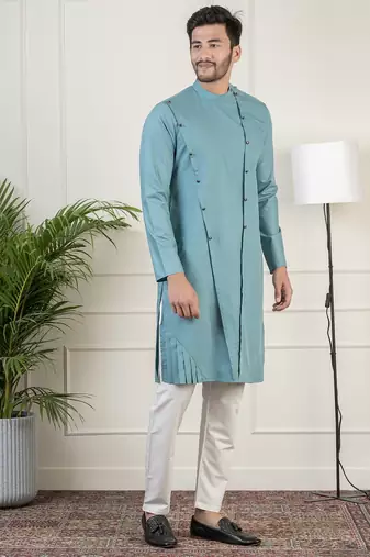 Teal cotton kurtas