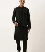 Black cotton layered kurtas