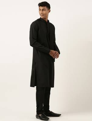 Black cotton layered kurtas 4